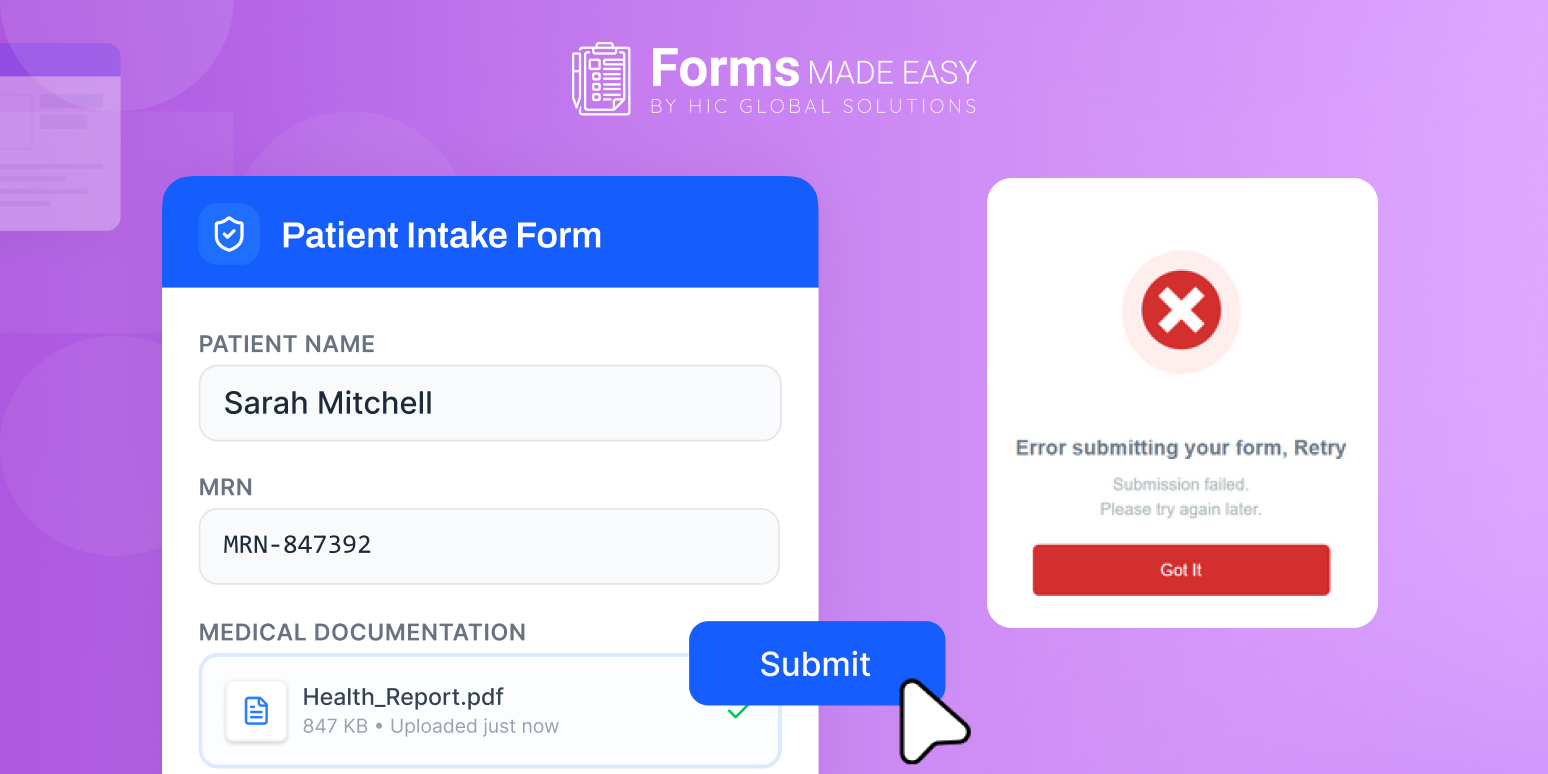 How to Validate Form Submission Errors in Salesforce